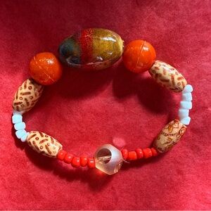 808 beads wood bracelet
